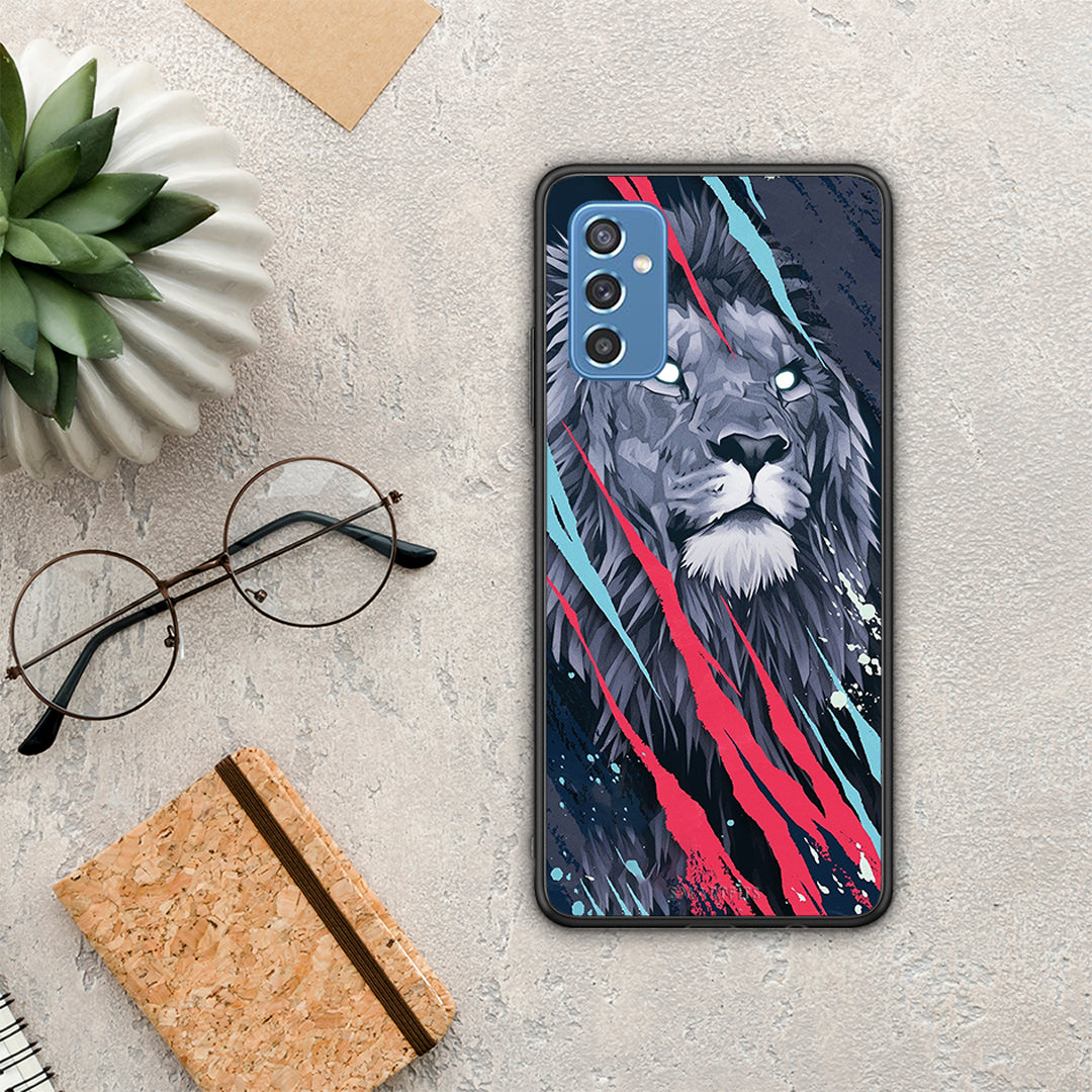 PopArt Lion Designer - Samsung Galaxy M52 5G Case