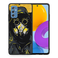 Thumbnail for Θήκη Samsung M52 5G Mask PopArt από τη Smartfits με σχέδιο στο πίσω μέρος και μαύρο περίβλημα | Samsung M52 5G Mask PopArt case with colorful back and black bezels