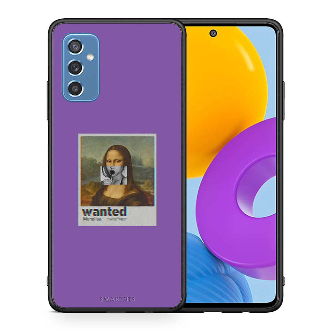 Θήκη Samsung M52 5G Monalisa Popart από τη Smartfits με σχέδιο στο πίσω μέρος και μαύρο περίβλημα | Samsung M52 5G Monalisa Popart case with colorful back and black bezels