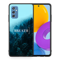 Thumbnail for Θήκη Samsung M52 5G Breath Quote από τη Smartfits με σχέδιο στο πίσω μέρος και μαύρο περίβλημα | Samsung M52 5G Breath Quote case with colorful back and black bezels