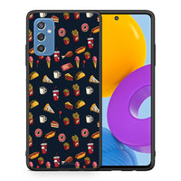 Thumbnail for Θήκη Samsung M52 5G Hungry Random από τη Smartfits με σχέδιο στο πίσω μέρος και μαύρο περίβλημα | Samsung M52 5G Hungry Random case with colorful back and black bezels