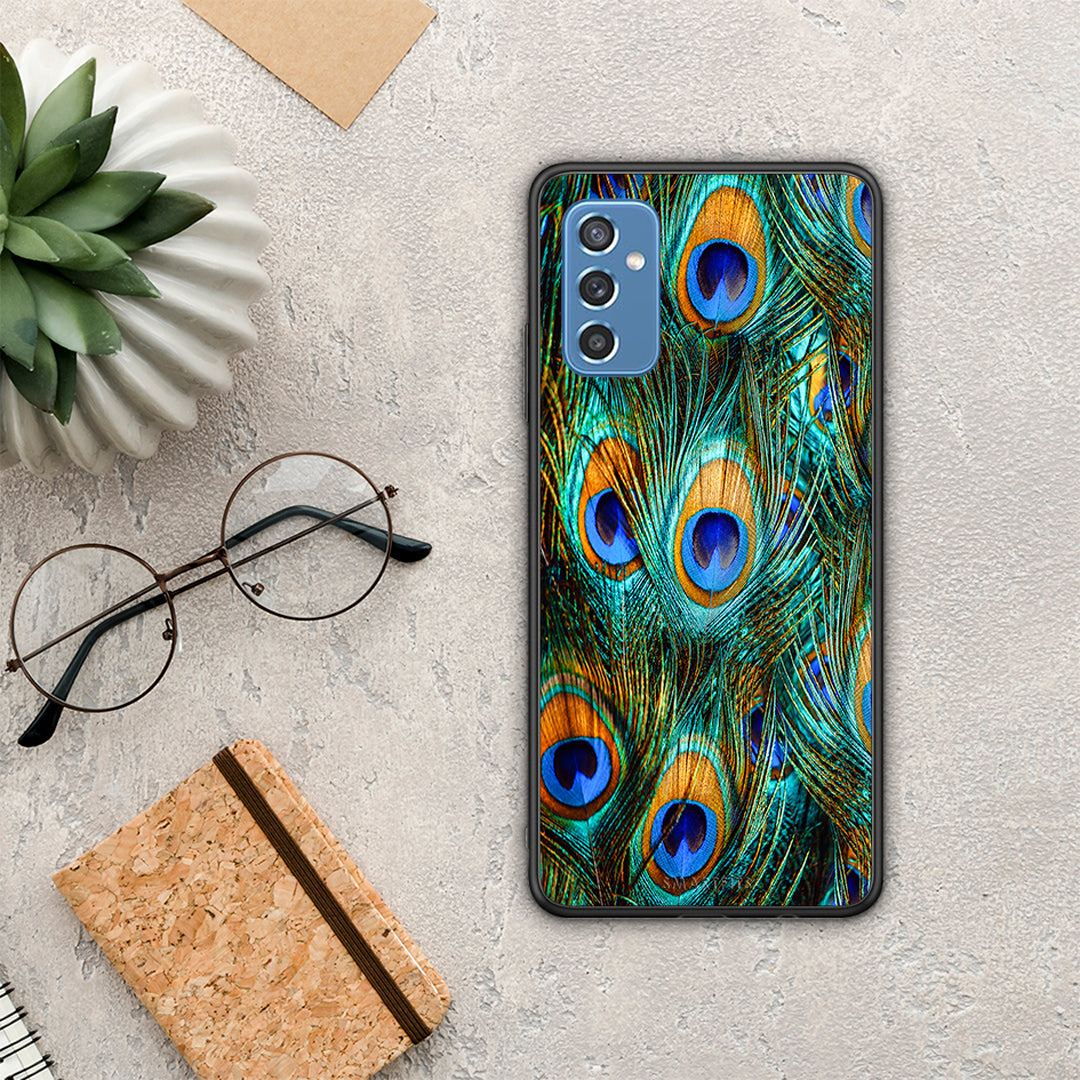 Real Peacock Feathers - Samsung Galaxy M52 5G Case