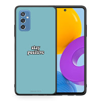 Thumbnail for Θήκη Samsung M52 5G Positive Text από τη Smartfits με σχέδιο στο πίσω μέρος και μαύρο περίβλημα | Samsung M52 5G Positive Text case with colorful back and black bezels