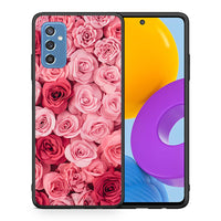 Thumbnail for Θήκη Samsung M52 5G RoseGarden Valentine από τη Smartfits με σχέδιο στο πίσω μέρος και μαύρο περίβλημα | Samsung M52 5G RoseGarden Valentine case with colorful back and black bezels