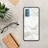 Thumbnail for White Gold Marble - Samsung Galaxy M52 5G case