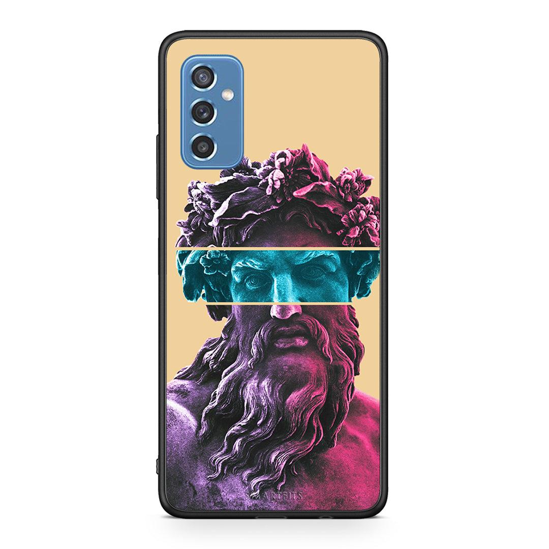 Samsung M52 5G Zeus Art Θήκη Αγίου Βαλεντίνου από τη Smartfits με σχέδιο στο πίσω μέρος και μαύρο περίβλημα | Smartphone case with colorful back and black bezels by Smartfits