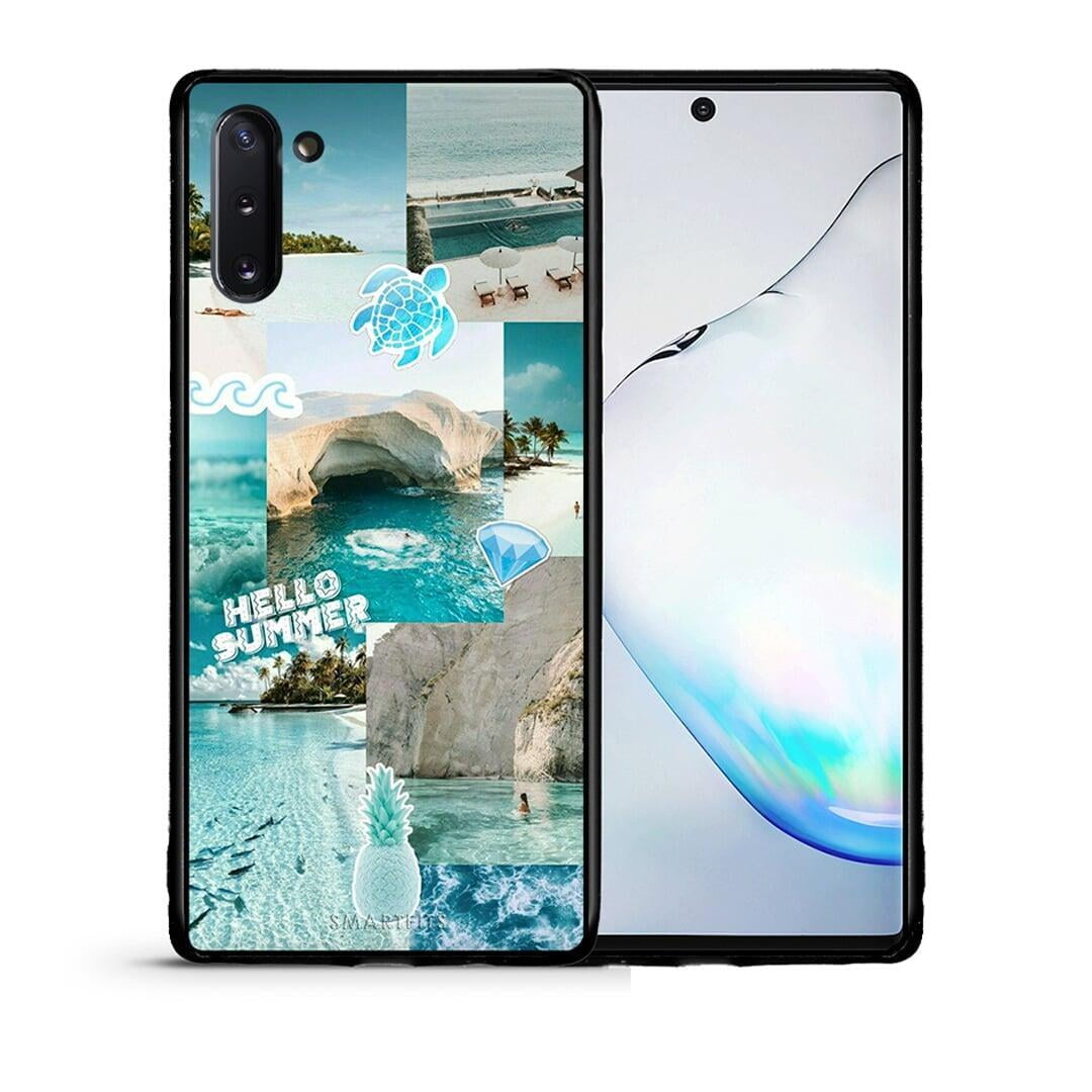 Θήκη Samsung Note 10 Aesthetic Summer από τη Smartfits με σχέδιο στο πίσω μέρος και μαύρο περίβλημα | Samsung Note 10 Aesthetic Summer case with colorful back and black bezels