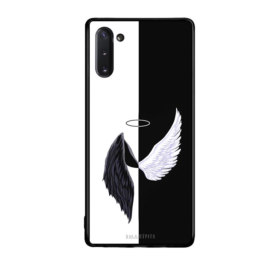 Samsung Note 10 Angels Demons θήκη από τη Smartfits με σχέδιο στο πίσω μέρος και μαύρο περίβλημα | Smartphone case with colorful back and black bezels by Smartfits