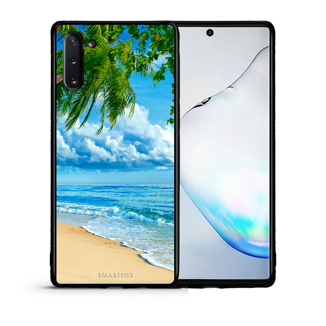 Θήκη Samsung Note 10 Beautiful Beach από τη Smartfits με σχέδιο στο πίσω μέρος και μαύρο περίβλημα | Samsung Note 10 Beautiful Beach case with colorful back and black bezels