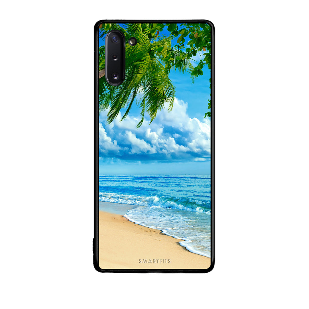 Samsung Note 10 Beautiful Beach θήκη από τη Smartfits με σχέδιο στο πίσω μέρος και μαύρο περίβλημα | Smartphone case with colorful back and black bezels by Smartfits