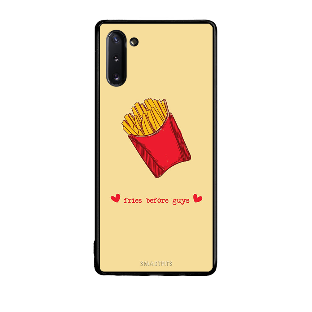 Samsung Note 10 Fries Before Guys Θήκη Αγίου Βαλεντίνου από τη Smartfits με σχέδιο στο πίσω μέρος και μαύρο περίβλημα | Smartphone case with colorful back and black bezels by Smartfits