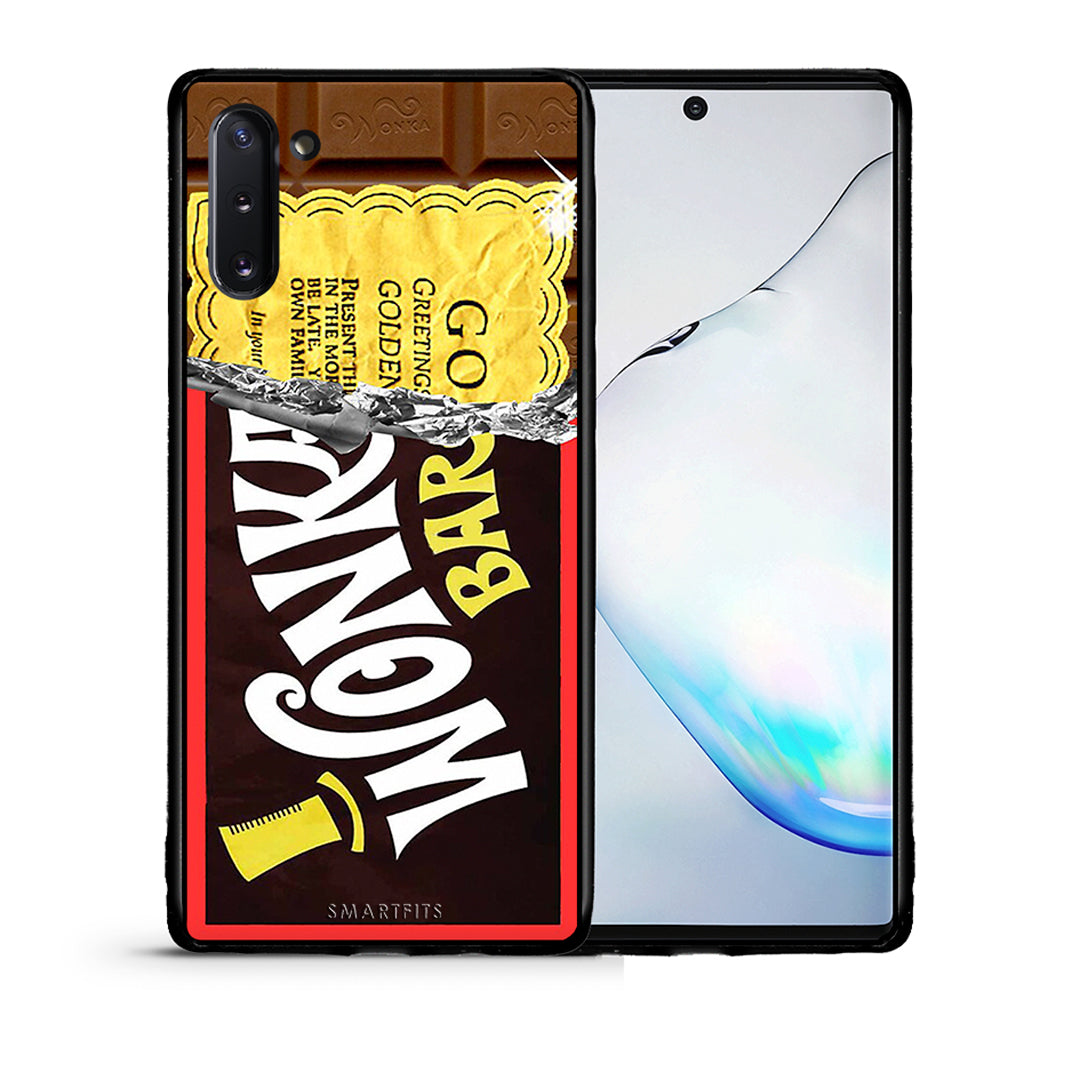 Θήκη Samsung Note 10 Golden Ticket από τη Smartfits με σχέδιο στο πίσω μέρος και μαύρο περίβλημα | Samsung Note 10 Golden Ticket case with colorful back and black bezels