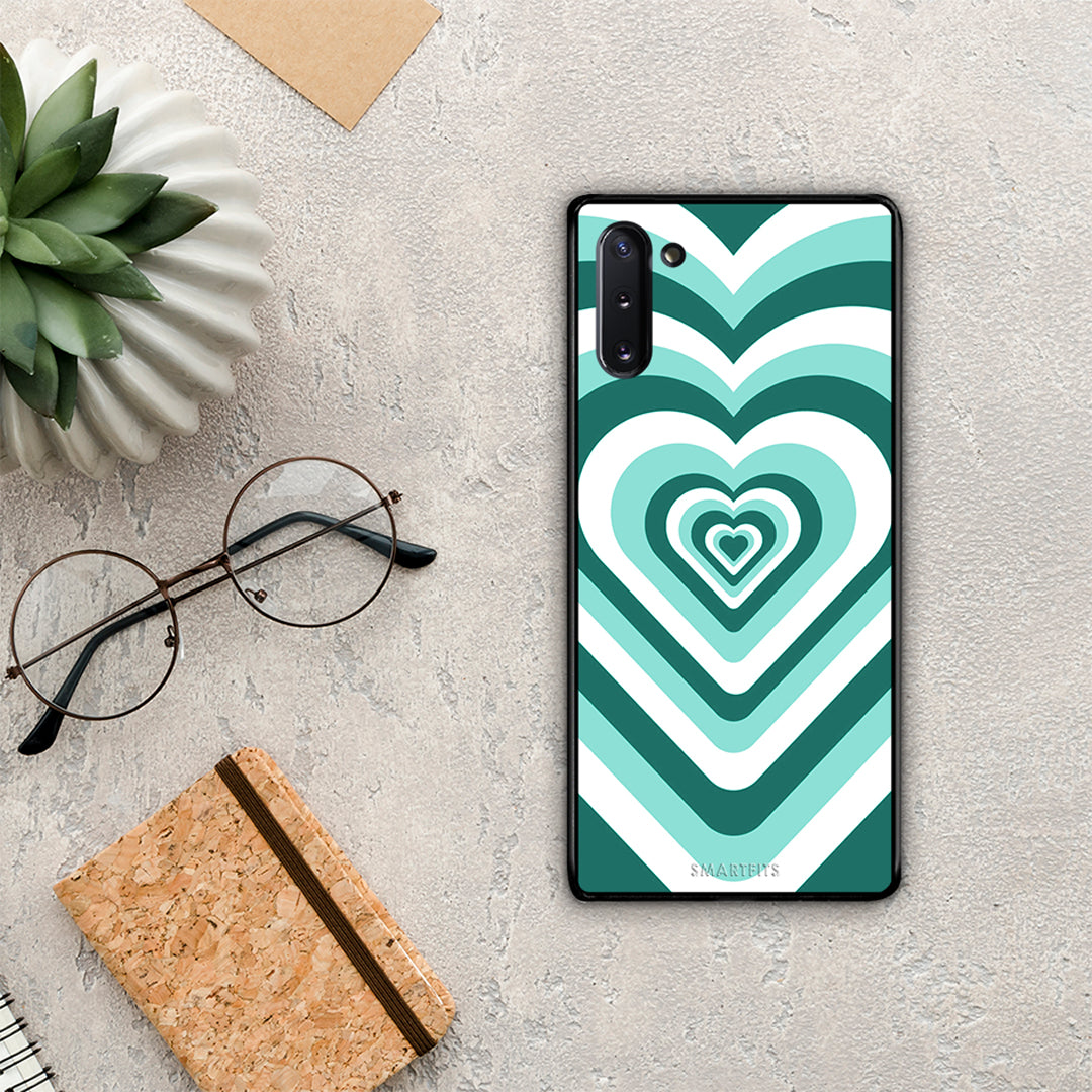 Green Hearts - Samsung Galaxy Note 10 case