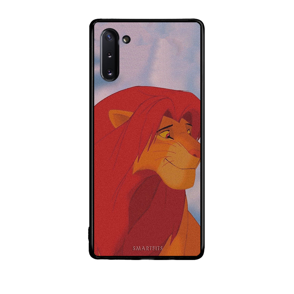 Samsung Note 10 Lion Love 1 Θήκη Αγίου Βαλεντίνου από τη Smartfits με σχέδιο στο πίσω μέρος και μαύρο περίβλημα | Smartphone case with colorful back and black bezels by Smartfits