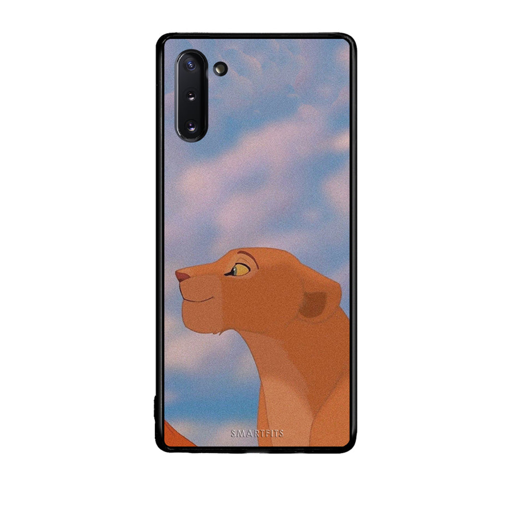 Samsung Note 10 Lion Love 2 Θήκη Αγίου Βαλεντίνου από τη Smartfits με σχέδιο στο πίσω μέρος και μαύρο περίβλημα | Smartphone case with colorful back and black bezels by Smartfits