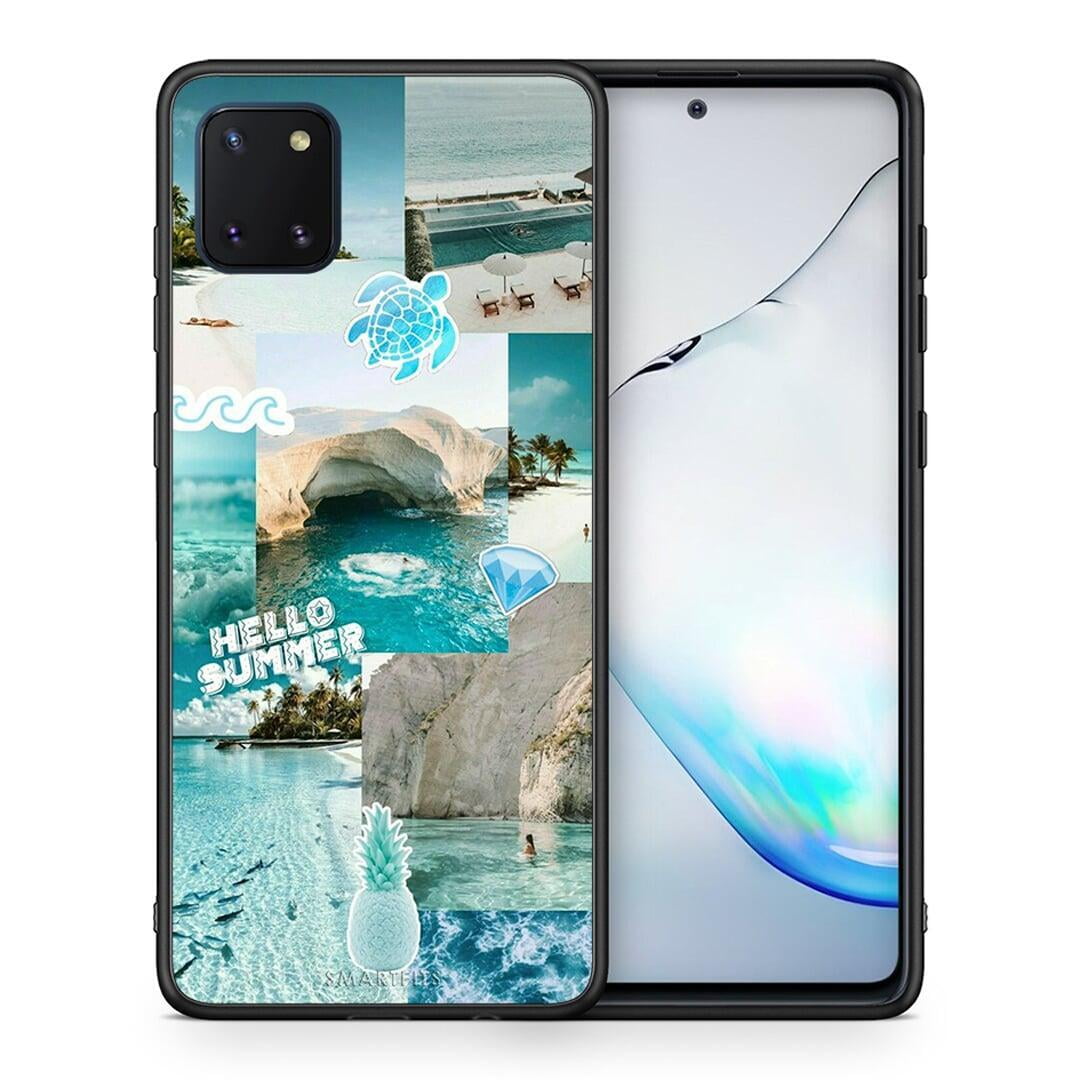 Θήκη Samsung Note 10 Lite Aesthetic Summer από τη Smartfits με σχέδιο στο πίσω μέρος και μαύρο περίβλημα | Samsung Note 10 Lite Aesthetic Summer case with colorful back and black bezels