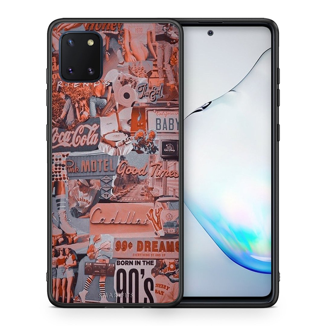 Θήκη Samsung Note 10 Lite Born In 90s από τη Smartfits με σχέδιο στο πίσω μέρος και μαύρο περίβλημα | Samsung Note 10 Lite Born In 90s case with colorful back and black bezels