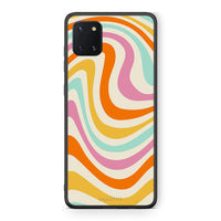 Thumbnail for Samsung Note 10 Lite Colourful Waves θήκη από τη Smartfits με σχέδιο στο πίσω μέρος και μαύρο περίβλημα | Smartphone case with colorful back and black bezels by Smartfits