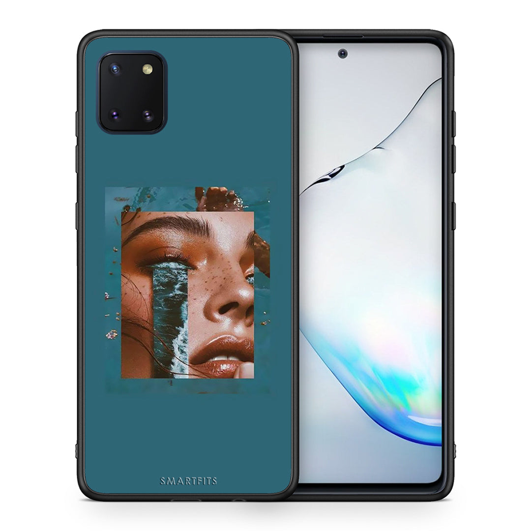 Θήκη Samsung Note 10 Lite Cry An Ocean από τη Smartfits με σχέδιο στο πίσω μέρος και μαύρο περίβλημα | Samsung Note 10 Lite Cry An Ocean case with colorful back and black bezels