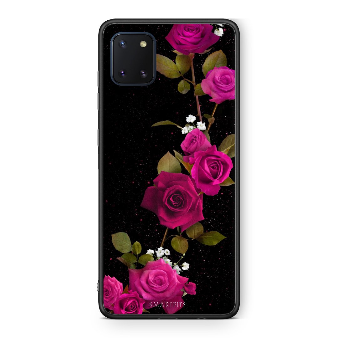 4 - Samsung Note 10 Lite Red Roses Flower case, cover, bumper