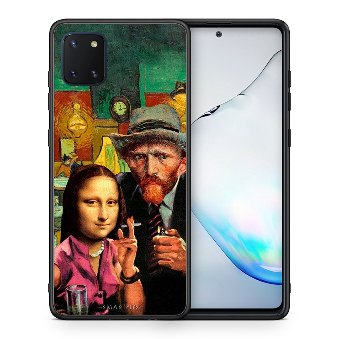 Θήκη Samsung Note 10 Lite Funny Art από τη Smartfits με σχέδιο στο πίσω μέρος και μαύρο περίβλημα | Samsung Note 10 Lite Funny Art case with colorful back and black bezels