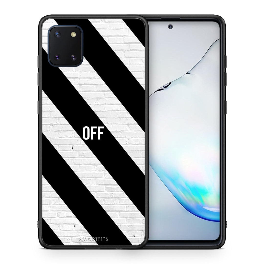 Θήκη Samsung Note 10 Lite Get Off από τη Smartfits με σχέδιο στο πίσω μέρος και μαύρο περίβλημα | Samsung Note 10 Lite Get Off case with colorful back and black bezels