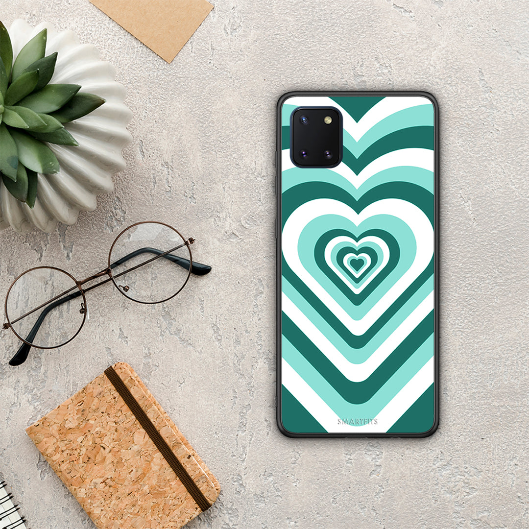Green Hearts - Samsung Galaxy Note 10 Lite case