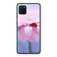 Thumbnail for Samsung Note 10 Lite Ladybug Flower θήκη από τη Smartfits με σχέδιο στο πίσω μέρος και μαύρο περίβλημα | Smartphone case with colorful back and black bezels by Smartfits