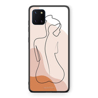 Thumbnail for Samsung Note 10 Lite LineArt Woman θήκη από τη Smartfits με σχέδιο στο πίσω μέρος και μαύρο περίβλημα | Smartphone case with colorful back and black bezels by Smartfits