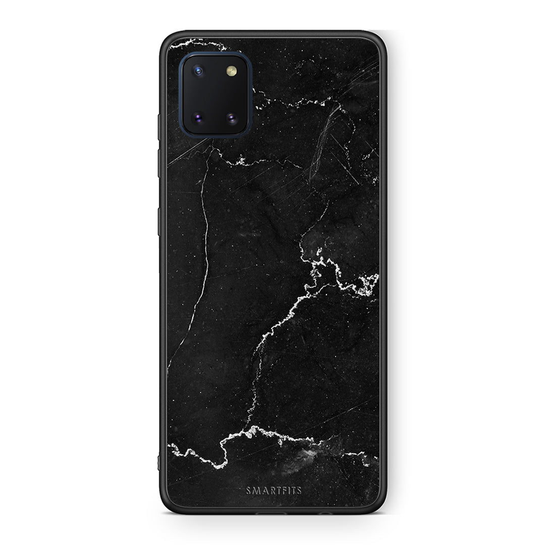 Samsung Note 10 Lite Marble Black θήκη από τη Smartfits με σχέδιο στο πίσω μέρος και μαύρο περίβλημα | Smartphone case with colorful back and black bezels by Smartfits
