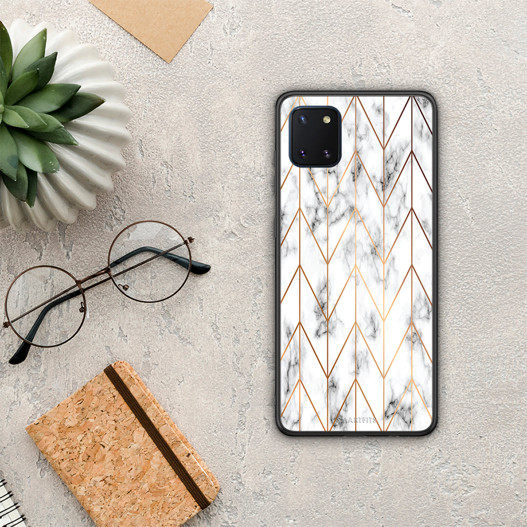 Marble Gold Geometric - Samsung Galaxy Note 10 Lite case