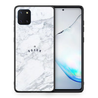 Thumbnail for Θήκη Samsung Note 10 Lite Queen Marble από τη Smartfits με σχέδιο στο πίσω μέρος και μαύρο περίβλημα | Samsung Note 10 Lite Queen Marble case with colorful back and black bezels