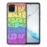 Thumbnail for Θήκη Samsung Note 10 Lite Melting Rainbow από τη Smartfits με σχέδιο στο πίσω μέρος και μαύρο περίβλημα | Samsung Note 10 Lite Melting Rainbow case with colorful back and black bezels