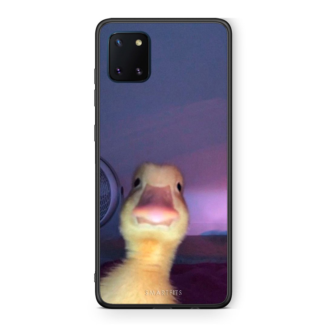 Samsung Note 10 Lite Meme Duck θήκη από τη Smartfits με σχέδιο στο πίσω μέρος και μαύρο περίβλημα | Smartphone case with colorful back and black bezels by Smartfits