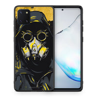 Thumbnail for Θήκη Samsung Note 10 Lite Mask PopArt από τη Smartfits με σχέδιο στο πίσω μέρος και μαύρο περίβλημα | Samsung Note 10 Lite Mask PopArt case with colorful back and black bezels