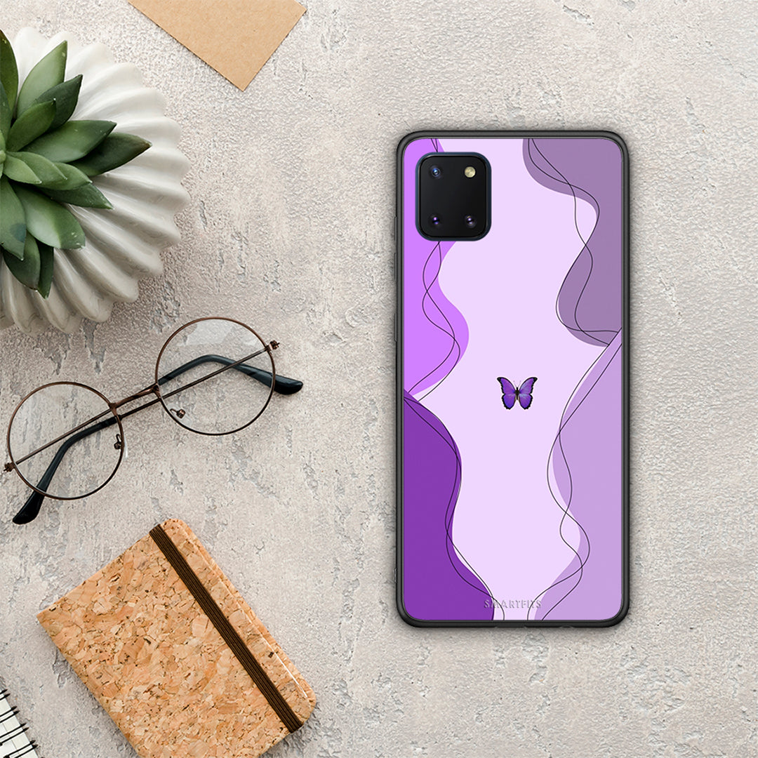Purple Mariposa - Samsung Galaxy Note 10 Lite case