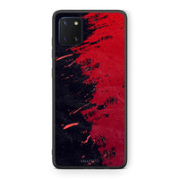Thumbnail for Samsung Note 10 Lite Red Paint Θήκη Αγίου Βαλεντίνου από τη Smartfits με σχέδιο στο πίσω μέρος και μαύρο περίβλημα | Smartphone case with colorful back and black bezels by Smartfits
