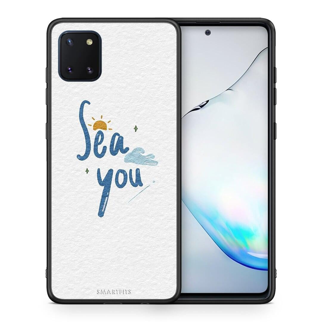 Θήκη Samsung Note 10 Lite Sea You από τη Smartfits με σχέδιο στο πίσω μέρος και μαύρο περίβλημα | Samsung Note 10 Lite Sea You case with colorful back and black bezels