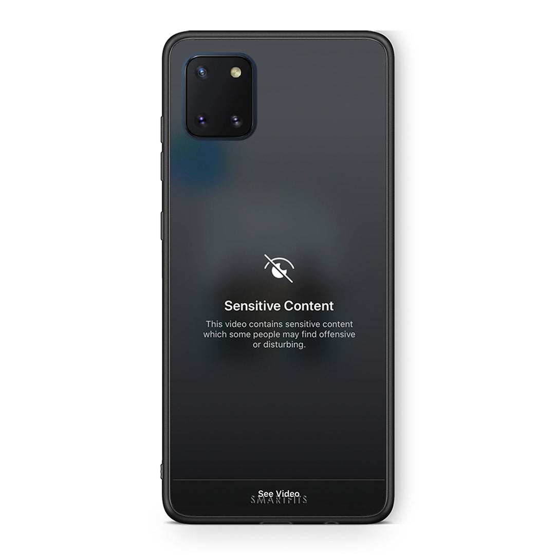 Samsung Note 10 Lite Sensitive Content θήκη από τη Smartfits με σχέδιο στο πίσω μέρος και μαύρο περίβλημα | Smartphone case with colorful back and black bezels by Smartfits