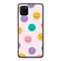 Thumbnail for Samsung Note 10 Lite Smiley Faces θήκη από τη Smartfits με σχέδιο στο πίσω μέρος και μαύρο περίβλημα | Smartphone case with colorful back and black bezels by Smartfits