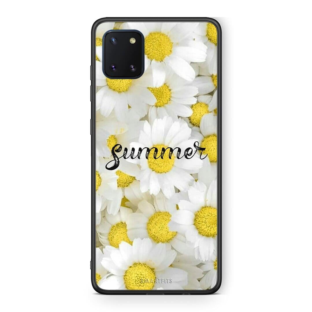 Samsung Note 10 Lite Summer Daisies Θήκη από τη Smartfits με σχέδιο στο πίσω μέρος και μαύρο περίβλημα | Smartphone case with colorful back and black bezels by Smartfits