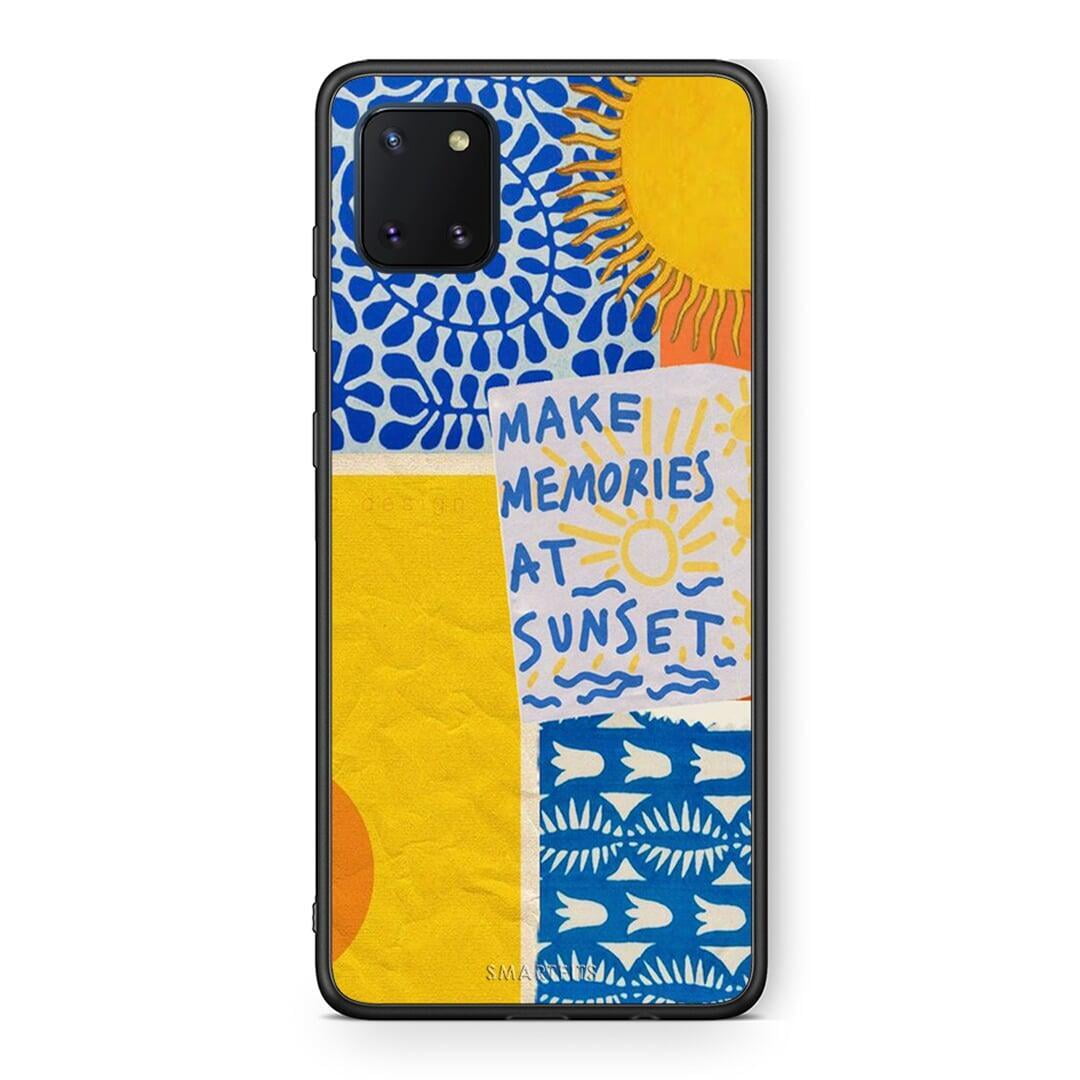 Samsung Note 10 Lite Sunset Memories Θήκη από τη Smartfits με σχέδιο στο πίσω μέρος και μαύρο περίβλημα | Smartphone case with colorful back and black bezels by Smartfits