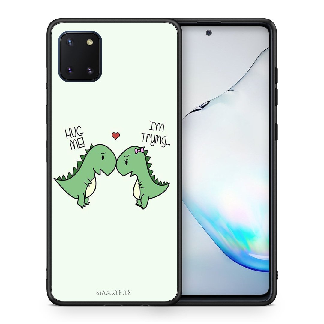 Θήκη Samsung Note 10 Lite Rex Valentine από τη Smartfits με σχέδιο στο πίσω μέρος και μαύρο περίβλημα | Samsung Note 10 Lite Rex Valentine case with colorful back and black bezels