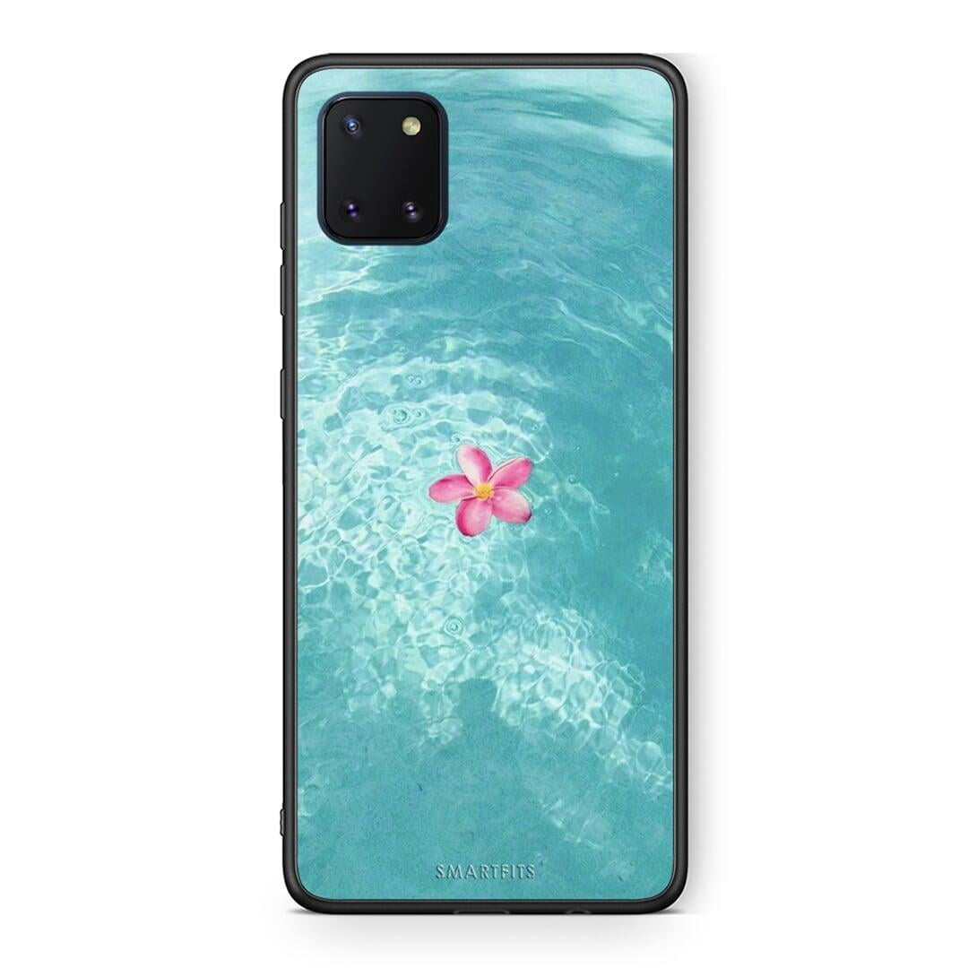 Samsung Note 10 Lite Water Flower Θήκη από τη Smartfits με σχέδιο στο πίσω μέρος και μαύρο περίβλημα | Smartphone case with colorful back and black bezels by Smartfits