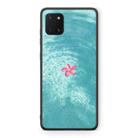 Thumbnail for Samsung Note 10 Lite Water Flower Θήκη από τη Smartfits με σχέδιο στο πίσω μέρος και μαύρο περίβλημα | Smartphone case with colorful back and black bezels by Smartfits