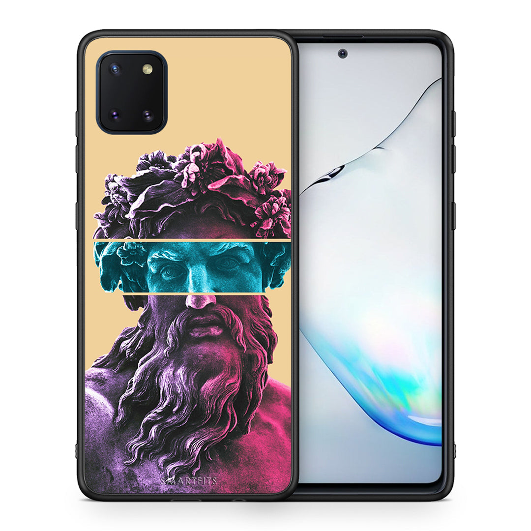 Θήκη Αγίου Βαλεντίνου Samsung Note 10 Lite Zeus Art από τη Smartfits με σχέδιο στο πίσω μέρος και μαύρο περίβλημα | Samsung Note 10 Lite Zeus Art case with colorful back and black bezels