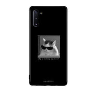 Thumbnail for Samsung Note 10 Meme Cat θήκη από τη Smartfits με σχέδιο στο πίσω μέρος και μαύρο περίβλημα | Smartphone case with colorful back and black bezels by Smartfits