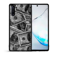 Thumbnail for Θήκη Samsung Note 10 Money Dollars από τη Smartfits με σχέδιο στο πίσω μέρος και μαύρο περίβλημα | Samsung Note 10 Money Dollars case with colorful back and black bezels
