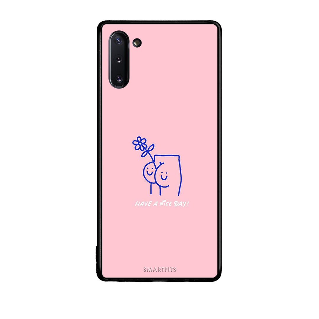 Samsung Note 10 Nice Day θήκη από τη Smartfits με σχέδιο στο πίσω μέρος και μαύρο περίβλημα | Smartphone case with colorful back and black bezels by Smartfits