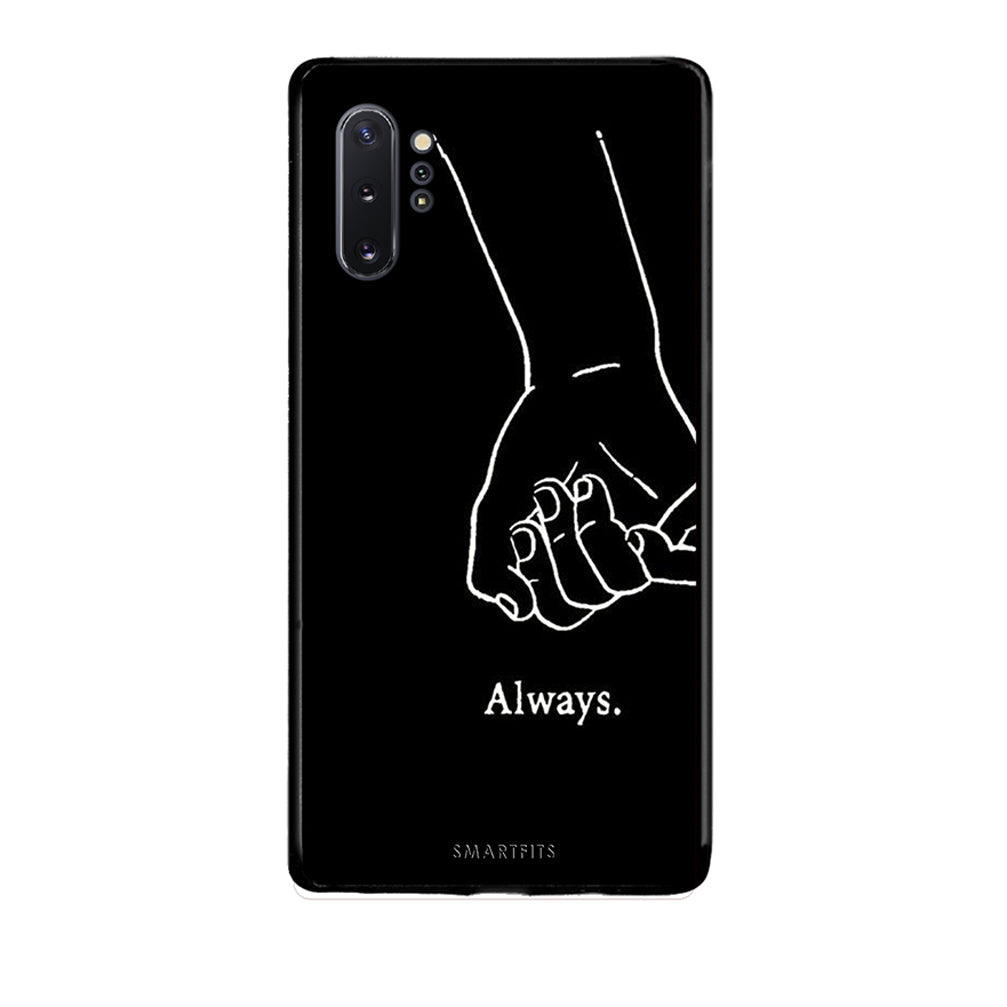 Samsung Note 10+ Always & Forever 1 Θήκη Αγίου Βαλεντίνου από τη Smartfits με σχέδιο στο πίσω μέρος και μαύρο περίβλημα | Smartphone case with colorful back and black bezels by Smartfits